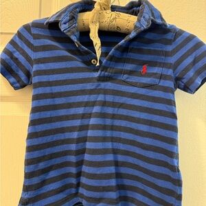 Polo by Ralph Lauren Navy and Blue Striped Kids Polo